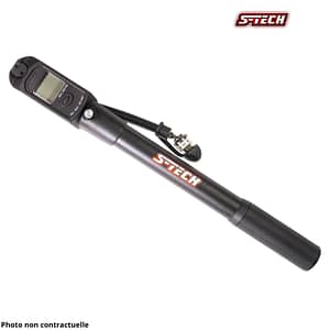 Pompe à air 2 en 1 Fourche + Pneu avec manomètre digital 