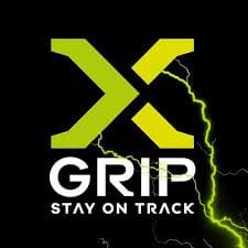 Logo X-GRIP - STAY ON TRACK - Marque Motocross - Créations MX Factory - Pièces et accessoires Moto
