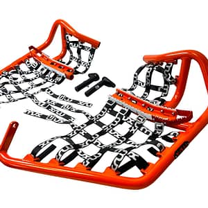 BUMPER XRW XR10 BLACK AVEC GRILLE PHD ROUGE : LTZ400 K9 INJECTION