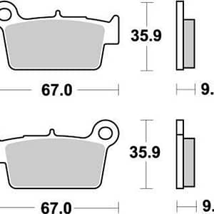 DISQUE DE FREIN ADAPTABLE BETA 350 RR ENDURO 2013>2017 AR, 250 RR 2013> AR / KTM 690 LC4 ENDURO 2008>2014 AR, 990 LC8 ADVENTURE 2006>2012 AR