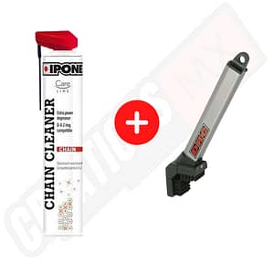 Pack de nettoyage chaine moto - Dégraissant chaine IPONE + Brosse à chaine DRC
