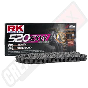 Chaine transmission moto DID 520 G&B, 118 maillons FJ VX3 Xring