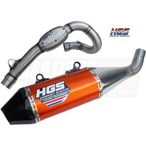 Silencieux d'échappement HGS - GASGAS EC-F 250-500, 24-25 / HUSQVARNA FE 250-501, 24-25