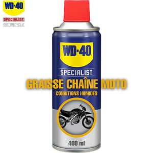 Graisse Chaîne Moto WD-40 (400ml) - CONDITIONS HUMIDES