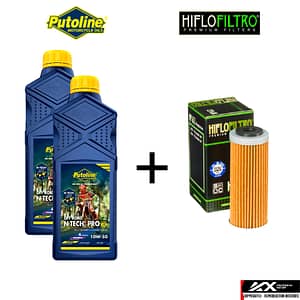 Pack Vidange 4T KTM, Husqvarna, GasGas | Huile Putoline + Filtre HF652