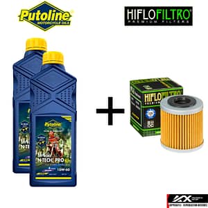 Pack Vidange 4T Husqvarna FC/FE 250‑450 (2007–2010) | Huile Putoline 10W‑60 + Filtre HF563