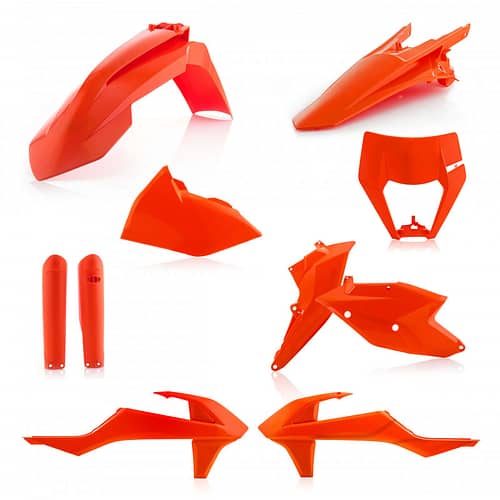 ACERBIS - Full Kit Plastique KTM EXC/EXCF 17/19 + Plastique Plaque Phare - Orange