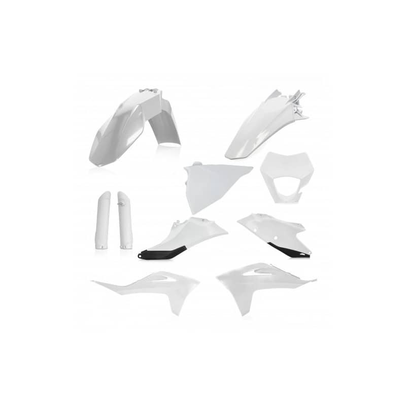 ACERBIS - Full Kit Plastique GasGas EC250/300 21-23 + ECF250/350 21-23 - Blanc/Noir